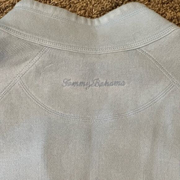 Tommy Bahama Baby Blue Aruba Zip Sweater - Picture 6 of 7